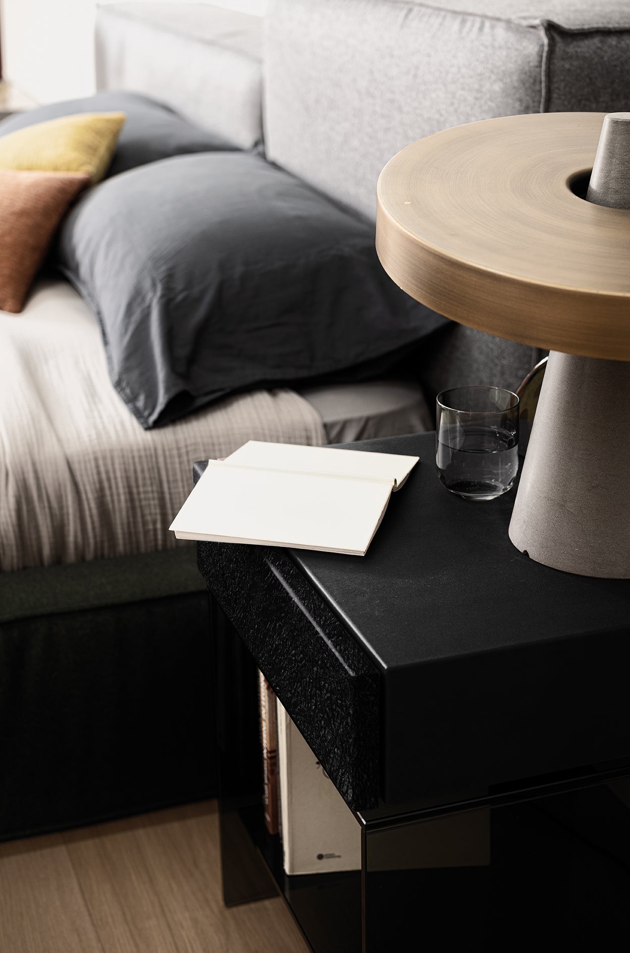 LIGHT BEDSIDE TABLE