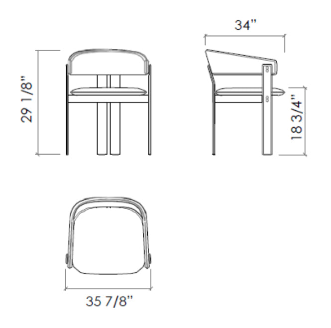 IGEA DINING CHAIR - Dimensions